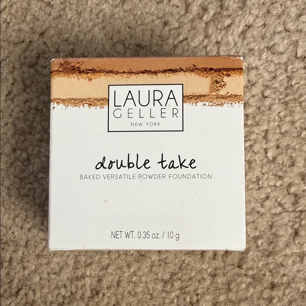 Laura Geller Double Take Baked Powder Foundation - Versatile Tan